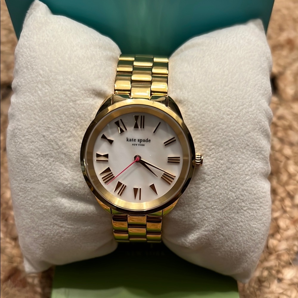 Kate Spade Gold Watch with Mother of Pearl face
